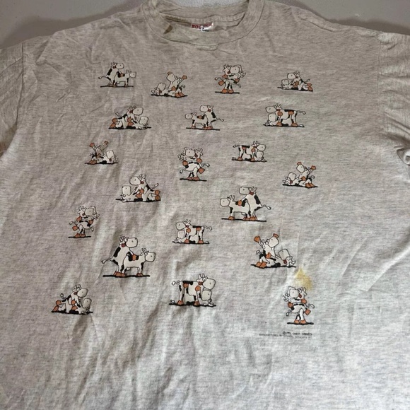 Vintage 90s S3x Positions Cow Art Humor Single Stitch Made In Usa T-Shirt Sz XL - Picture 5 of 11
